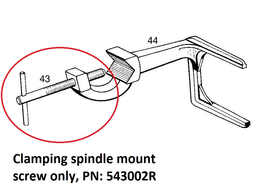 REMS - Amigo Clamping spindle mount screw, 543002