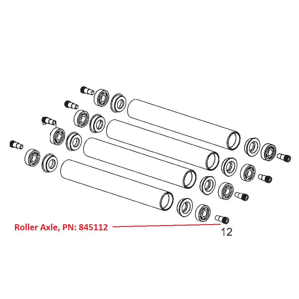 REMS - Roller Axle, set of 4 (845112)